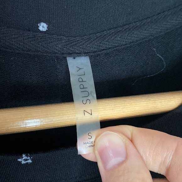 Z Supply scattered gold and silver celestial print Crewneck long sleeve size S - Picture 10 of 12